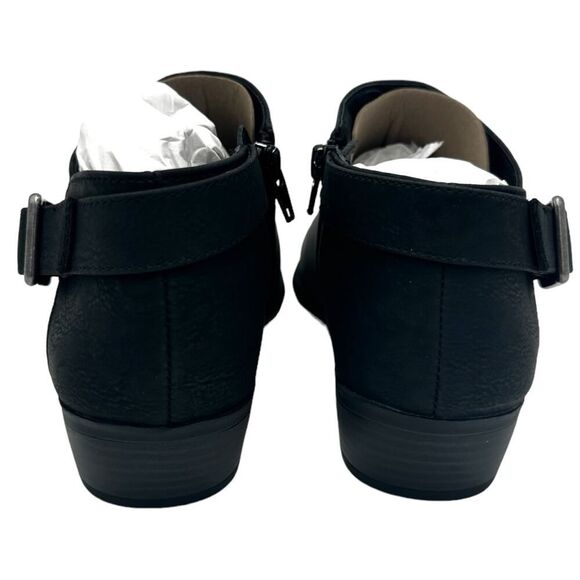 Life Stride Women Alexi Ankle Bootie Black Block Heel Zipper Buckle Flex Size 7M - Picture 3 of 13